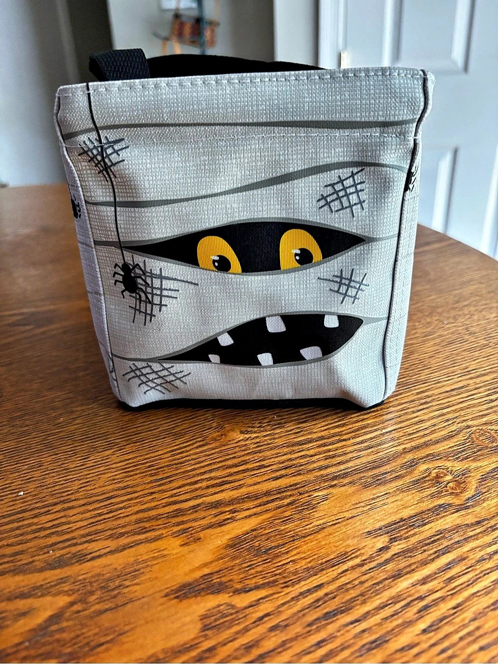 Thirty-One Littles Carry-All Caddy Halloween Mummy Bag Gray & Black